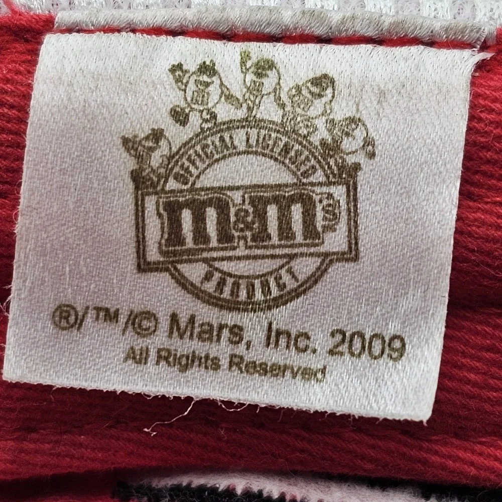 Kyle Busch M&M's Racing Hat Cap #18 NASCAR 2009 Adjustable Red Embroidered OSFA